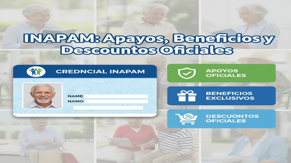 Credencial INAPAM con apoyos beneficios y descuentos oficiales