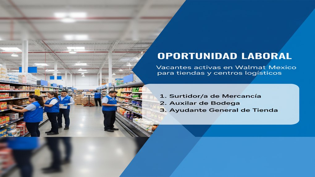 Vacantes activas en Walmart Mexico para tiendas y centros logisticos